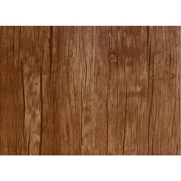 Papel de Parede Plástico Adesivo 45CM X 10M Madeira Nogueira