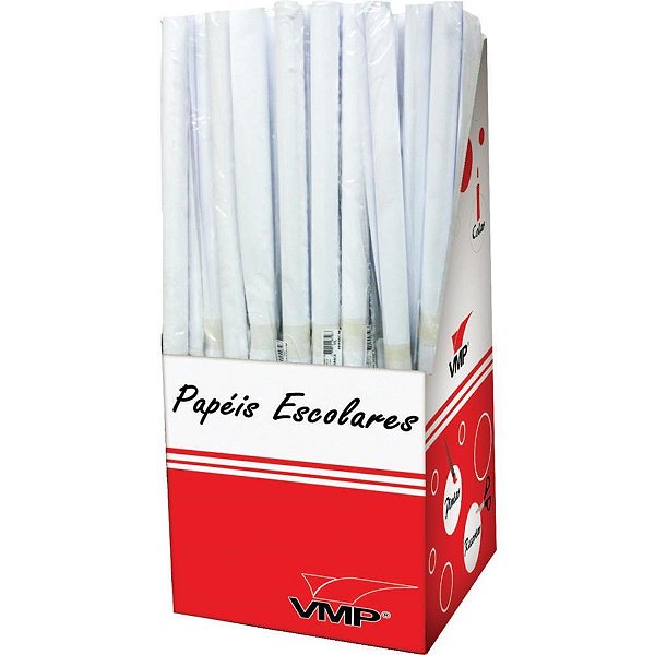 Papel Cartolina Branca 50X66CM 150G - Caixa com 100 Unidades
