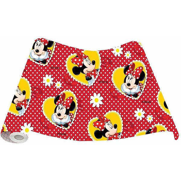 Papel de Parede Plástico Adesivo 45CMX10M Minnie PVC MOD. 973
