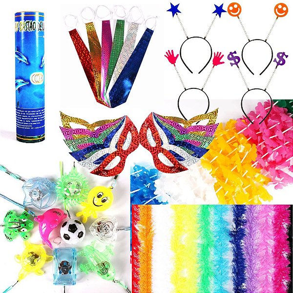 Kit 450 Itens Adereços Festa Casamento 200 Pessoas Coloridos