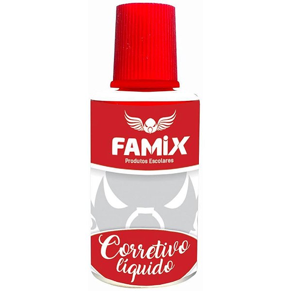 Corretivo Líquido Branco 18ML - Display com 12 Unidades