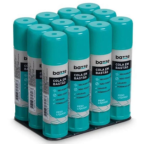 Cola em Bastão Bazze 10G Pacote com 12