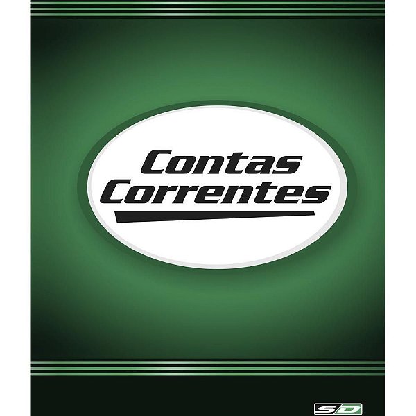 Livro Conta Corrente 1/4 50 Folhas Pacote com 10