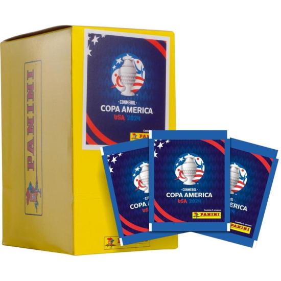 Envelope de Figurinha Panini Copa América 2024 - Caixa com 100