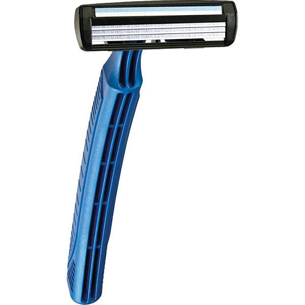 Barbeador Descartável BIC 3 Acqua Azul - 3 Lâminas, 12 Blister com 2 Unidades