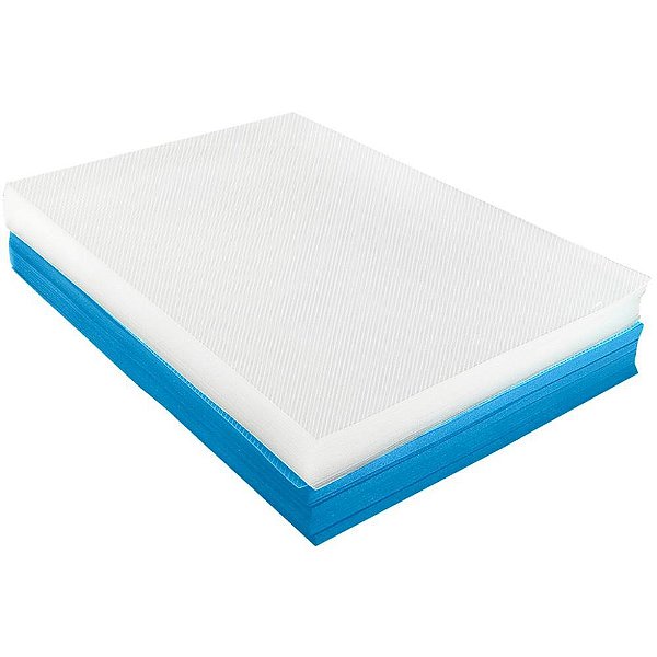Capa para Encadernação A4 50 Transparente Line + 50 Azul Royal Couro