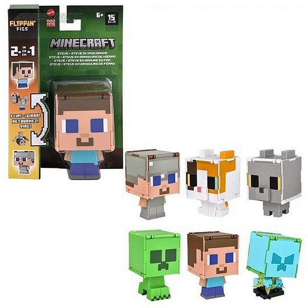 Boneco e Personagem Minecraft Vanilla Flippin FIG