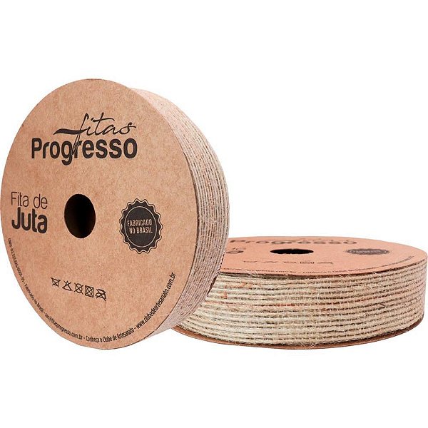 Fita ARAMADA de Juta 20MM X 10M CRU Natural
