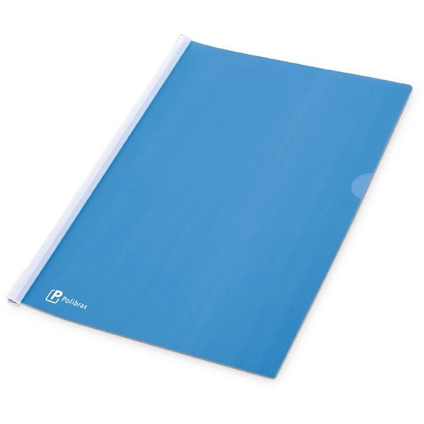 Pasta Canaleta A4 Azul NEW Line - Pacote com 10