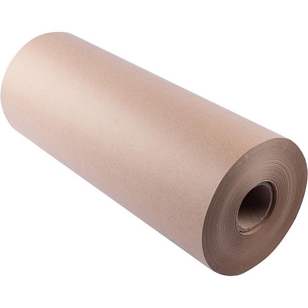 Papel KRAFT Bobina 60CM X 200M 80G com Brilho