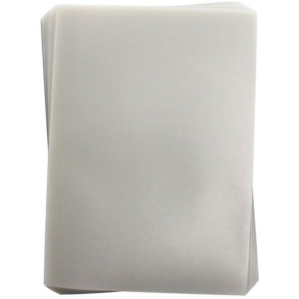 Capa para Encadernação A4 Transparente Couro Fosca - Pacote com 100 Unidades