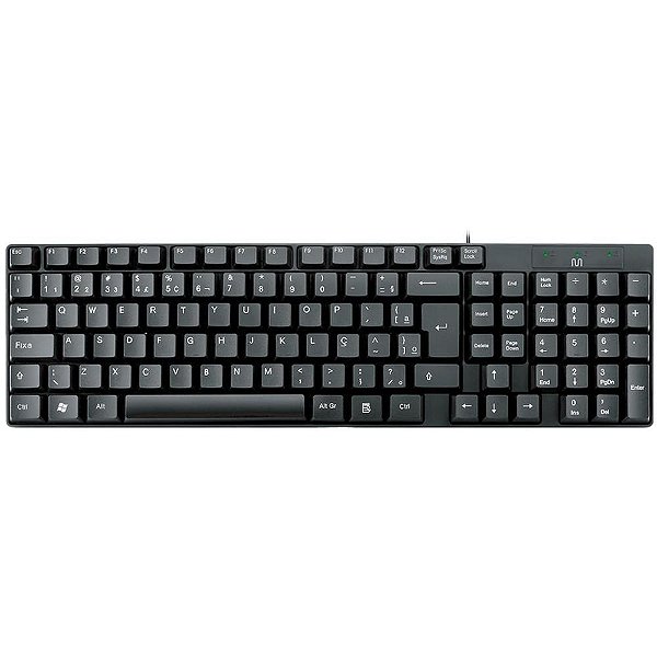 Teclado USB Compacto PS2 Preto