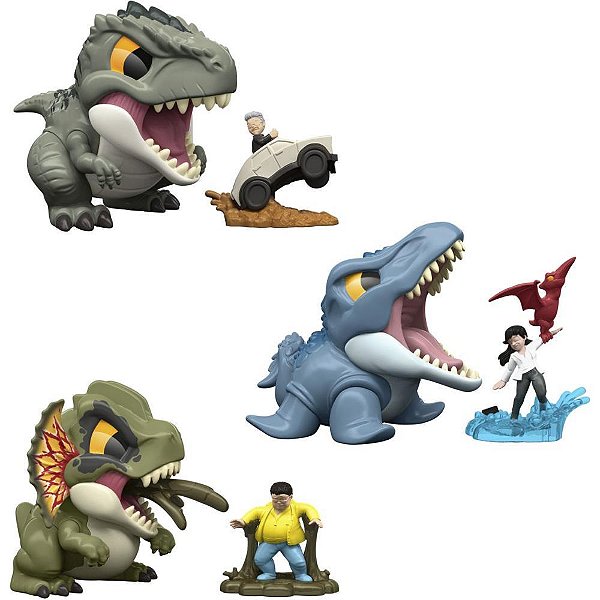 Boneco e Personagem Jurassic WORLD Coleção Bite CLUB