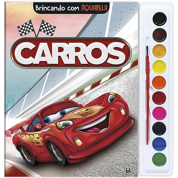 Livro Aquarela Carros 27X28CM – 16 Páginas
