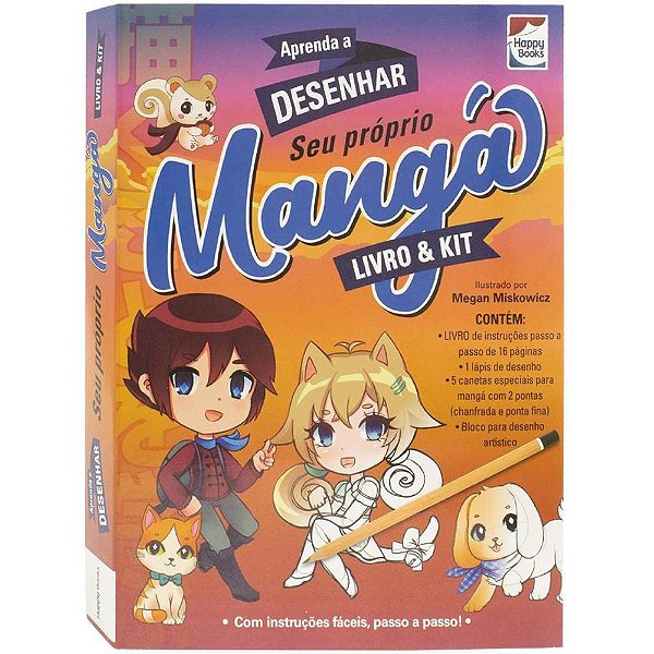 Livro de Atividades Aprenda Desenhar Mangá KIT