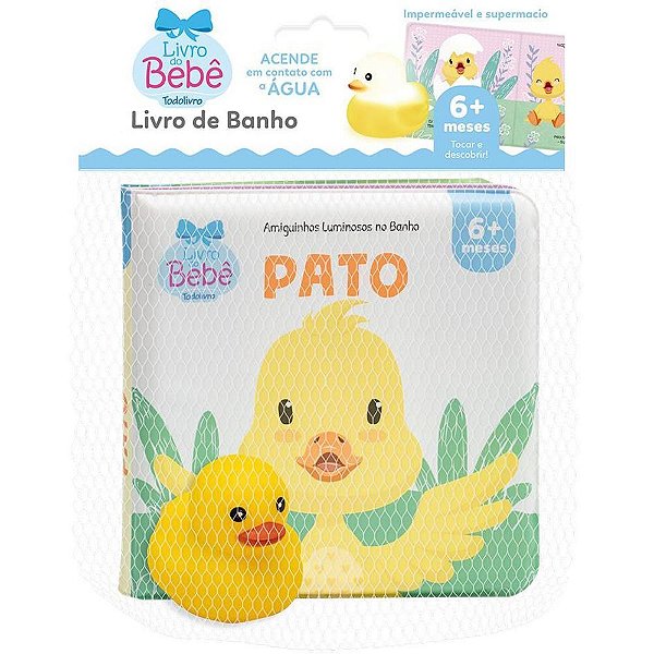 Livro para Banho Amiguinhos Luminosos Pato