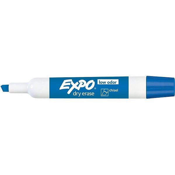 Pincel Quadro Branco Sharpie EXPO TANK Azul - Caixa com 12 Unidades