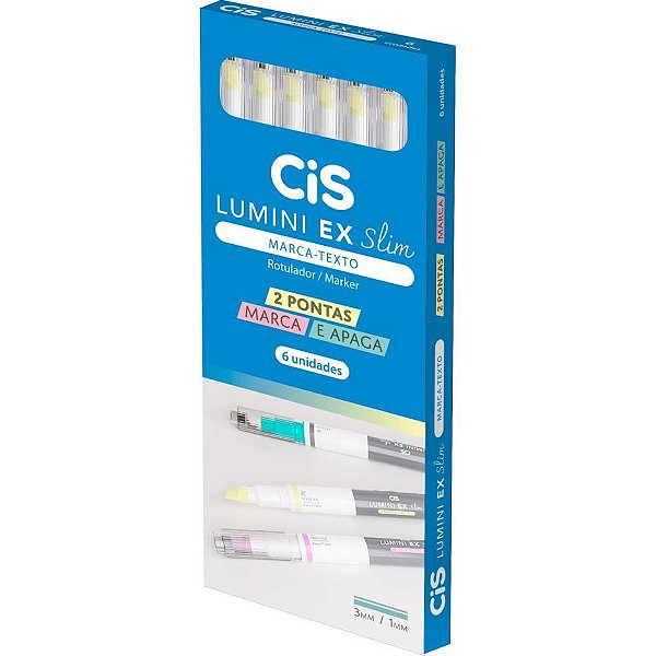 Caneta Marca Texto CIS Lumini EX SLIM Amarela