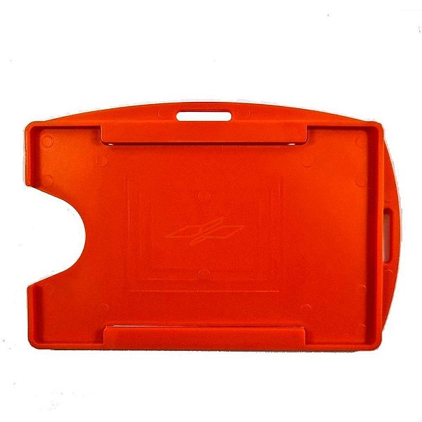 Protetor para Crachá Rígido Laranja 54X86MM - Pacote com 10 Unidades