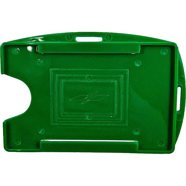 Protetor para Crachá Rígido Verde Bandeira 54X86MM Pacote com 10