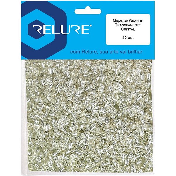 Miçanga Cristal TRANSP. 40G. Grande
