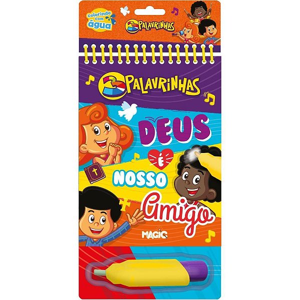 Livro Aquabook 3 Palavrinhas 24X14CM - 10 Páginas