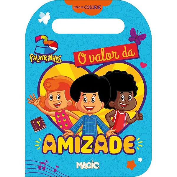 Livro Infantil de Colorir CARREGUE-ME 3 Palavrinhas - 32 Páginas