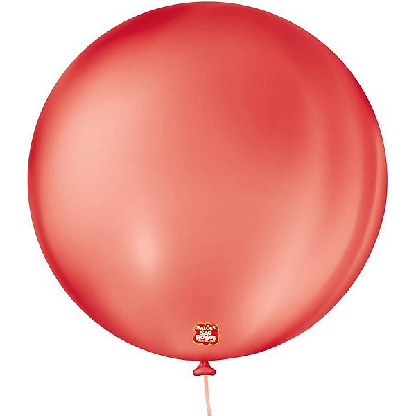 Balão Redondo N.05 Vermelho Quente Pacote com 50