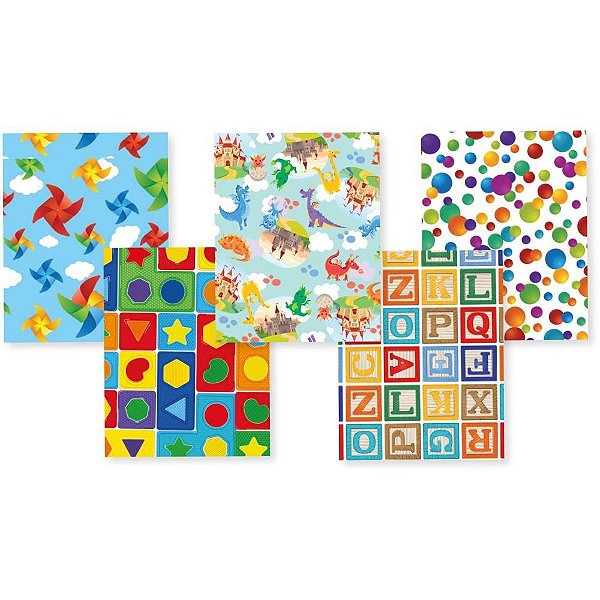 Kit Presente Fácil Saco Metalizado 88X120CM com Laço Infantil - Pacote com 10