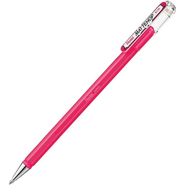 Caneta GEL Mattehop Rosa 1.0 - Caixa com 12