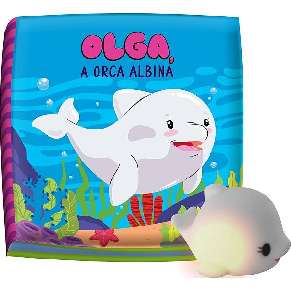 Livro para Banho OLGA a Baleia com LUZ