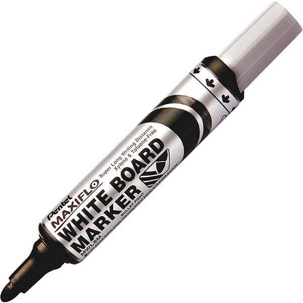 Pincel Quadro Branco Maxiflo Preto 6.0MM - Caixa com 12
