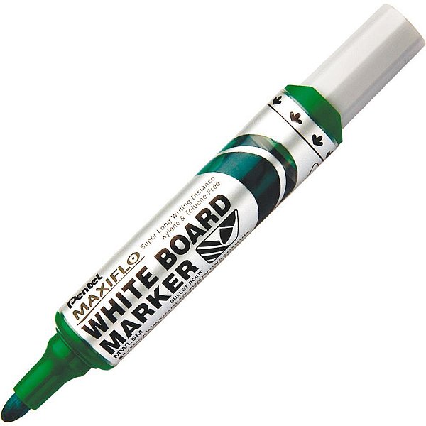 Pincel Quadro Branco Maxiflo Verde 6.0MM - Caixa com 12 Unidades