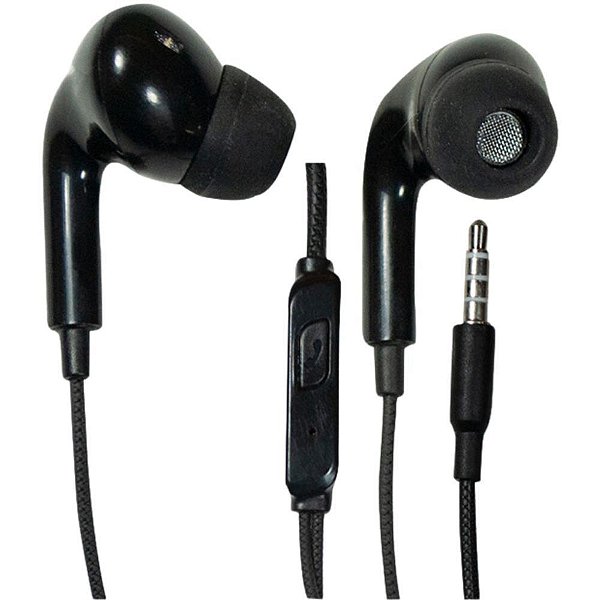 Fone de Ouvido P2 Stéreo com Atendimento X-CELL EXTRA BASS - Preto