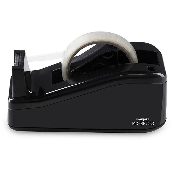Suporte para Fita Adesiva Grande MX-SF70G Linha PRO com PORTA-CANETA - Preto