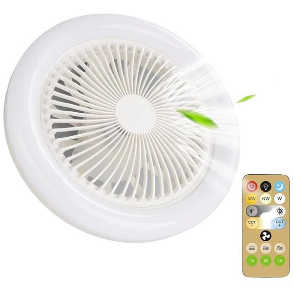 Ventilador Lâmpada LED com 3 Velocidades 30W