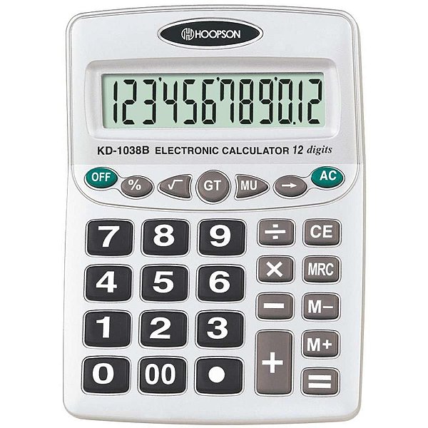 Calculadora de Mesa 12 Dígitos a Pilha