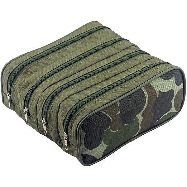 Estojo Lona Quadruplex Camuflado 21X19X9CM