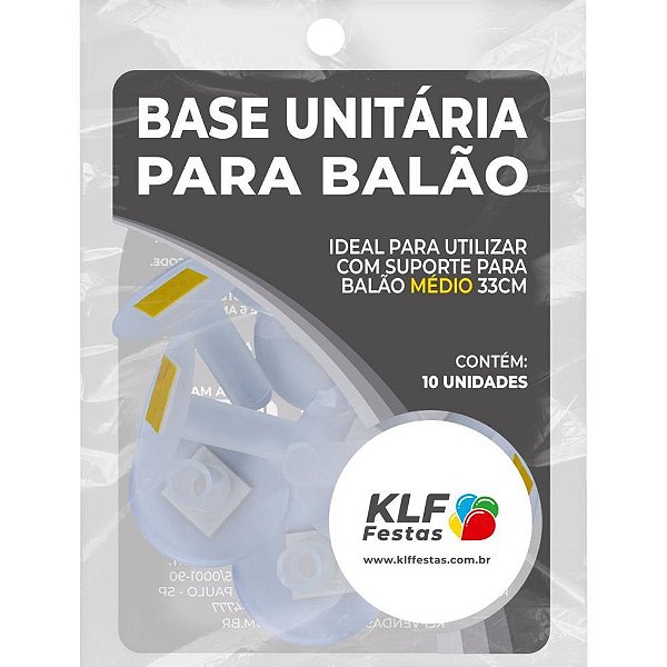 Suporte para Balão Base P/SUPORTE de Balão Cristal - Pacote com 10