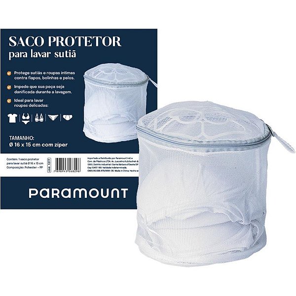 Saco Protetor para Sutiã 16X15CM