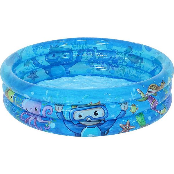 Piscina Inflável Infantil Meu Oceano 88 Litros