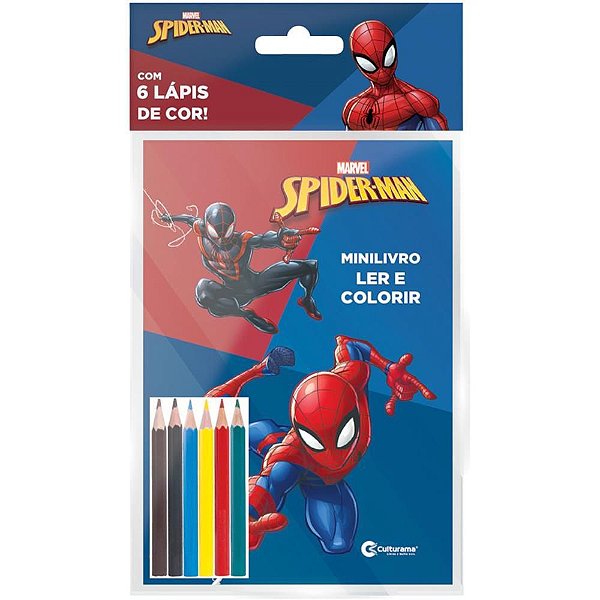 Livro Infantil Colorir Homem ARANHA 23X12CM 32P.COM LAP