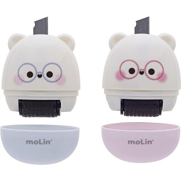 Estilete Estreito Love Face com Carimbo Roller - 2 em 1