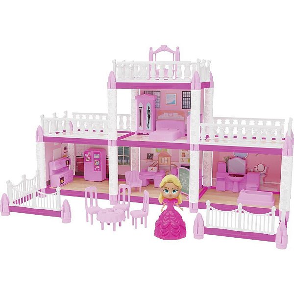 Casinha de Boneca Casinha da Princesa 110 Peças