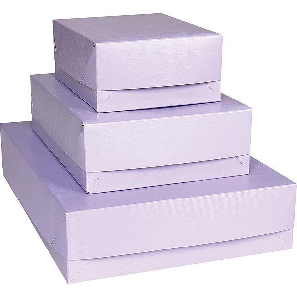 Caixa para Presente com Tampa Fashion MD 26X19,5X7,5 Sortido Pacote com 16