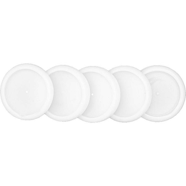 Caderno Inteligente Discos Grande 31MM Branco 12 Discos + Elástico KIT
