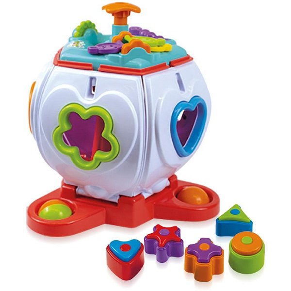 Brinquedo Educativo Pentaformas com Som e Blocos
