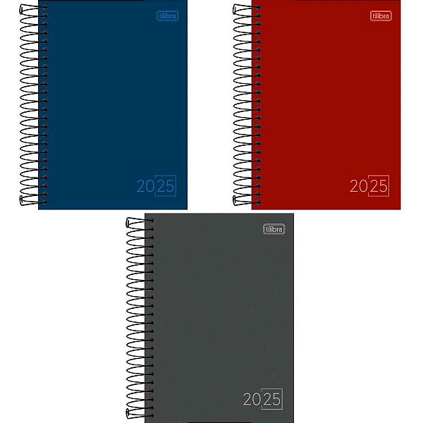 Agenda 2025 Spice Espiral Cores 160 Folhas 140X200MM - Pacote com 5