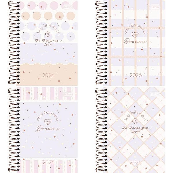 Agenda 2025 Soho Capa Dura Espiral 176 Folhas 129X187 MM Pacote com 5