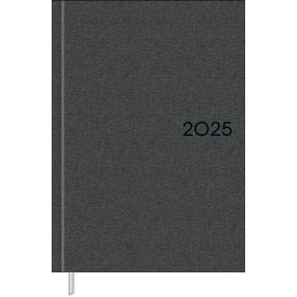 Agenda Executiva 2025 Milano Costurada Cinza 176F 13,4X19,2CM Pacote com 04